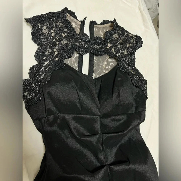 Asymmetric Slit Front Wedding Evening Party Maxi Dress Size XS - Picture 10 of 12